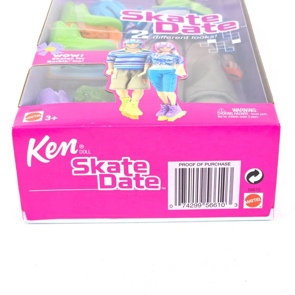 Ken Doll Skate Date Mattel 56610 NIB 2 Outfits Collectible Barbie Vintage 2002 - Picture 5 of 6